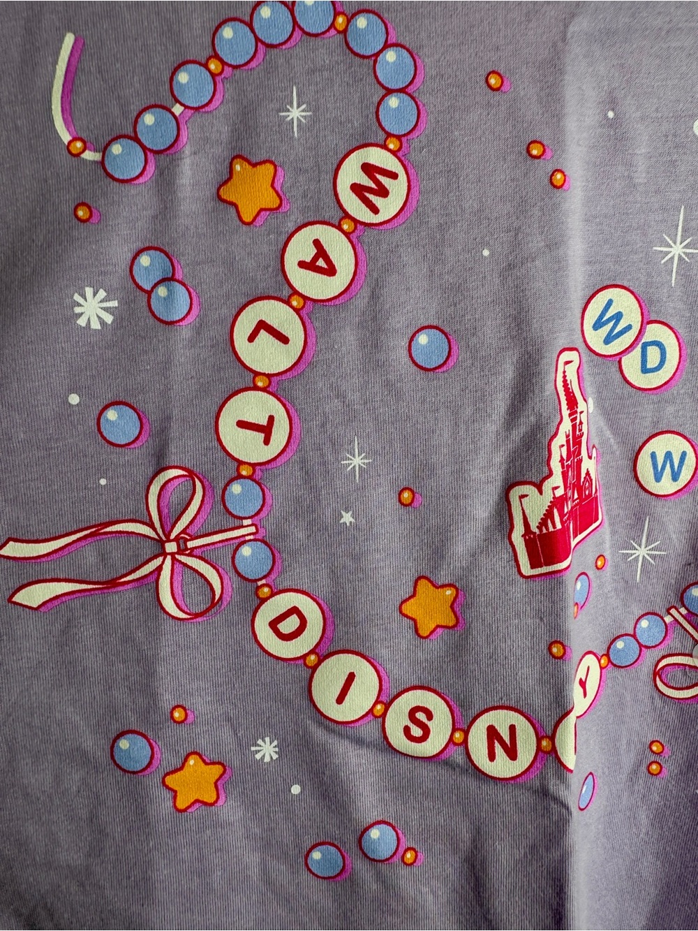 NWT Disney World Friendship Bracelet Lavender T-Shirt XL. - Picture 5 of 9